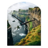 Ireland Cliffs Of Moher I - Asymmetric Metal Wall Clock