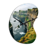 Ireland Cliffs Of Moher I - Asymmetric Metal Wall Clock