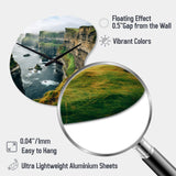 Ireland Cliffs Of Moher I - Asymmetric Metal Wall Clock
