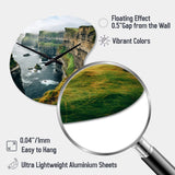 Ireland Cliffs Of Moher I - Asymmetric Metal Wall Clock