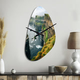 Ireland Cliffs Of Moher I - Asymmetric Metal Wall Clock