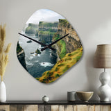 Ireland Cliffs Of Moher I - Asymmetric Metal Wall Clock