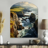 Ireland Dingle Peninsula Clif II - Asymmetric Metal Wall Clock