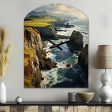 Ireland Dingle Peninsula Clif II - Asymmetric Metal Wall Clock