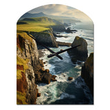 Ireland Dingle Peninsula Clif II - Asymmetric Metal Wall Clock