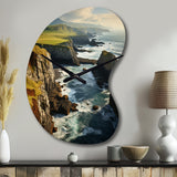 Ireland Dingle Peninsula Clif II - Asymmetric Metal Wall Clock