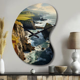 Ireland Dingle Peninsula Clif II - Asymmetric Metal Wall Clock