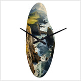 Ireland Dingle Peninsula Clif II - Asymmetric Metal Wall Clock