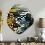 Ireland Dingle Peninsula Clif II - Asymmetric Metal Wall Clock