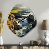 Ireland Dingle Peninsula Clif II - Asymmetric Metal Wall Clock