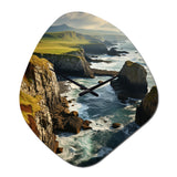 Ireland Dingle Peninsula Clif II - Asymmetric Metal Wall Clock