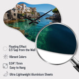 Italy Amalfi Coast Charms - Asymmetric Metal Wall Clock