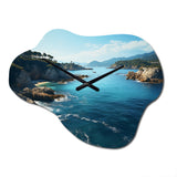Italy Italian Riviera Reverie - Asymmetric Metal Wall Clock