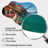 Italy Mediterranean Charms - Asymmetric Metal Wall Clock