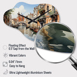 Italy Venetian Canals I - Asymmetric Metal Wall Clock