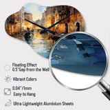 Italy Venetian Reflections I - Asymmetric Metal Wall Clock