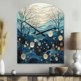 Japon Art Serene Zen Minimalism IV - Asymmetric Metal Wall Clock