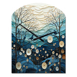 Japon Art Serene Zen Minimalism IV - Asymmetric Metal Wall Clock