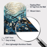 Japon Art Serene Zen Minimalism IV - Asymmetric Metal Wall Clock