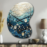 Japon Art Serene Zen Minimalism IV - Asymmetric Metal Wall Clock