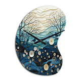 Japon Art Serene Zen Minimalism IV - Asymmetric Metal Wall Clock