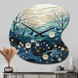 Japon Art Serene Zen Minimalism IV - Asymmetric Metal Wall Clock