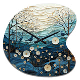 Japon Art Serene Zen Minimalism IV - Asymmetric Metal Wall Clock