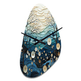 Japon Art Serene Zen Minimalism IV - Asymmetric Metal Wall Clock