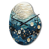 Japon Art Serene Zen Minimalism IV - Asymmetric Metal Wall Clock