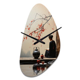 Japon Art Tea Ceremony II - Asymmetric Metal Wall Clock