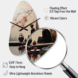Japon Art Tea Ceremony II - Asymmetric Metal Wall Clock