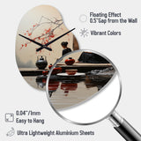 Japon Art Tea Ceremony II - Asymmetric Metal Wall Clock