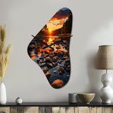 Kentucky Landscape River - Asymmetric Metal Wall Clock