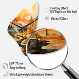 Bold Landscape Canyon Desert VI - Asymmetric Metal Wall Clock