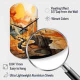 Bold Landscape Canyon Desert VI - Asymmetric Metal Wall Clock
