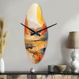 Bold Landscape Canyon Desert VII - Asymmetric Metal Wall Clock