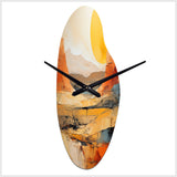 Bold Landscape Canyon Desert VII - Asymmetric Metal Wall Clock