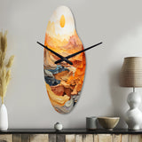 Bold Landscape Canyon Desert II - Asymmetric Metal Wall Clock