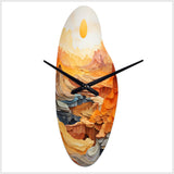 Bold Landscape Canyon Desert II - Asymmetric Metal Wall Clock