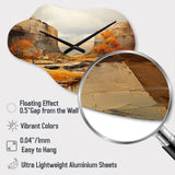 Bold Landscape Canyon Desert IV - Asymmetric Metal Wall Clock