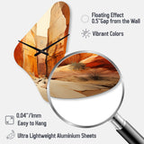 Bold Landscape Canyon Desert V - Asymmetric Metal Wall Clock