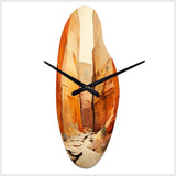 Bold Landscape Canyon Desert V - Asymmetric Metal Wall Clock