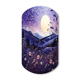 Lavender Enchanting Lavender Pointillism I - Asymmetric Metal Wall Clock