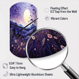 Lavender Enchanting Lavender Pointillism I - Asymmetric Metal Wall Clock