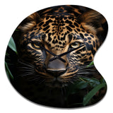 Leopard Silent Stalk I - Asymmetric Metal Wall Clock