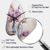 Lilacs Lavender Serenade II - Asymmetric Metal Wall Clock