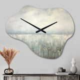 Meadow Minimalism Horizon I - Asymmetric Metal Wall Clock