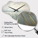 Meadow Minimalism Horizon I - Asymmetric Metal Wall Clock
