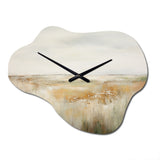Meadow Grasslands Minimalism II - Asymmetric Metal Wall Clock