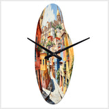Colorful Mexico Colorful Guanajuato Fauvism - Asymmetric Metal Wall Clock